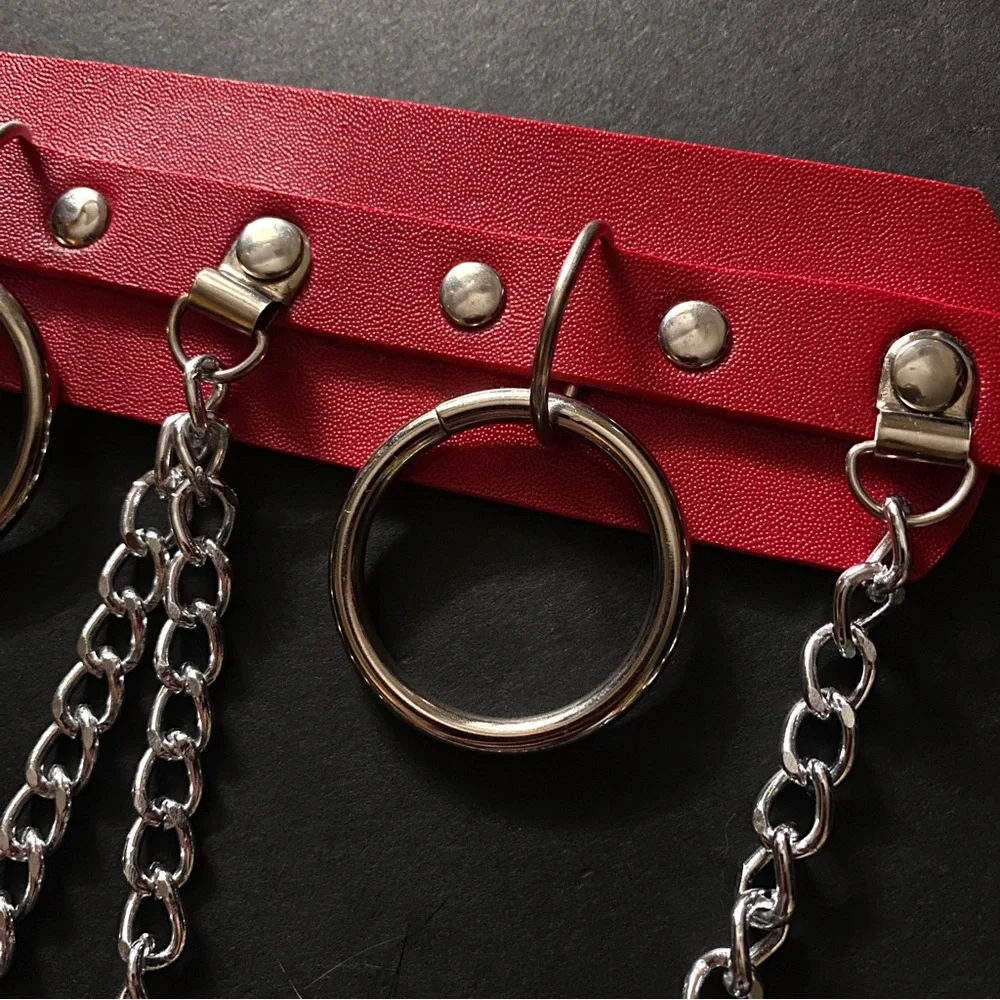 SOLD ‘BLOODLUST’ Goth Bondage Choker Necklace 🔪⛓️ - Picture 3 of 6